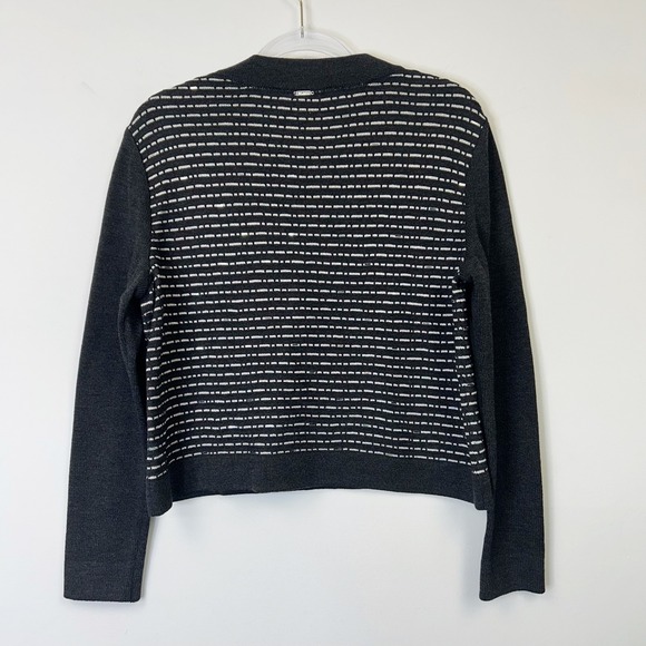 St John Sport Santana Knit Sweater Women's Size Medium Black Sequin Y2K - Picture 2 of 10